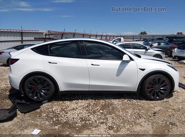 7SAYGDEF7NF326490 2022 TESLA MODEL Y White ხელსაწყოთა პანელის ხედი
