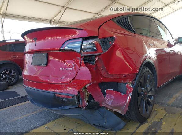 7SAYGDEF7NF340552 2022 TESLA MODEL Y Red Front view