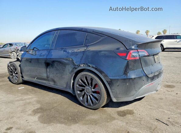 7SAYGDEF7NF407781 2022 TESLA MODEL Black Հետևի ձախ