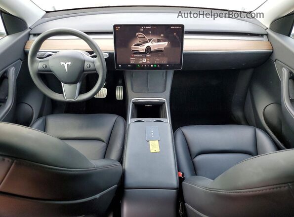 7SAYGDEF7NF464580 2022 TESLA MODEL White Вид панелі приладів