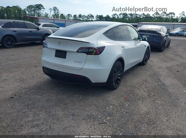 7SAYGDEF7NF507279 2022 TESLA MODEL Y White უკანა მარჯვენა