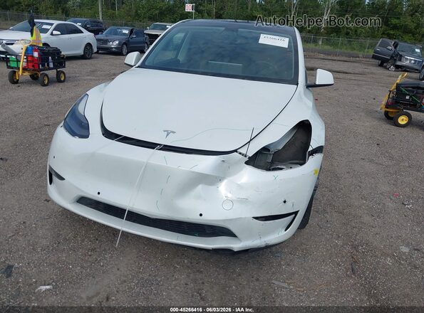 7SAYGDEF7NF507279 2022 TESLA MODEL Y White წინა ხედი