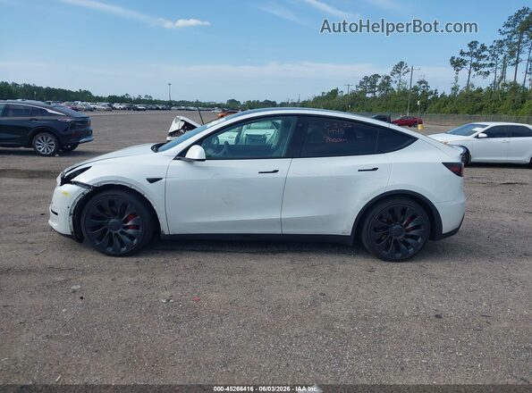 7SAYGDEF7NF507279 2022 TESLA MODEL Y White სალონის 360-გრადუსიანი ხედი