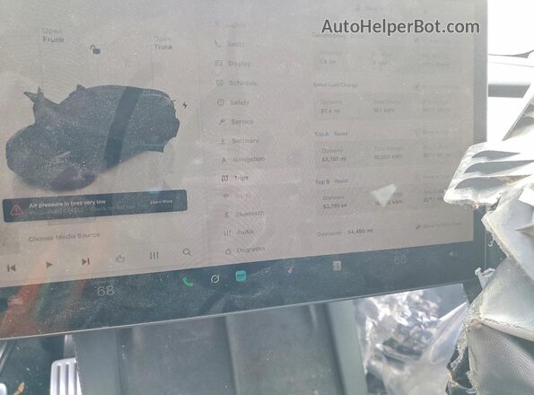 7SAYGDEF7PF604890 2023 TESLA MODEL Black Вид щитка приладів