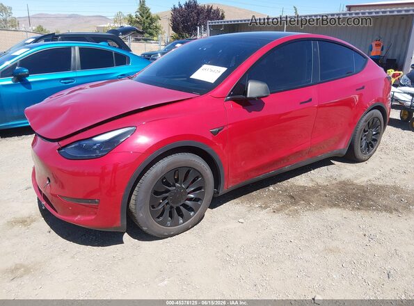 7SAYGDEF7PF632110 2023 TESLA MODEL Y Красный Передняя левая четверть