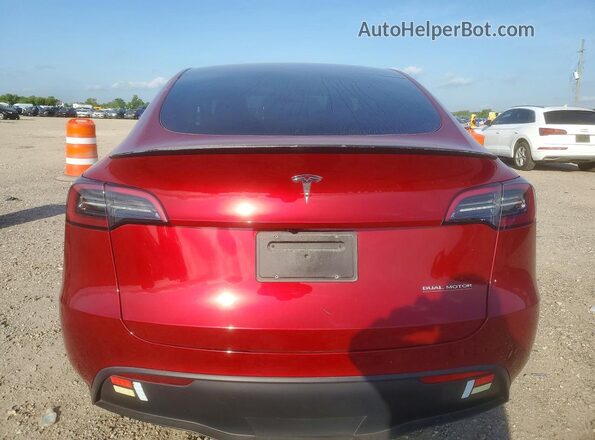 7SAYGDEF7RA313080 2024 TESLA MODEL Red უკანა ხედი