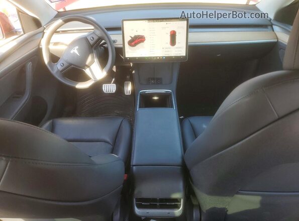 7SAYGDEF7RA313080 2024 TESLA MODEL Red წინა პანელის ხედი