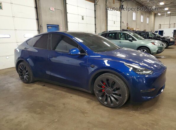 7SAYGDEF7SA342679 2025 TESLA MODEL Blue Front right