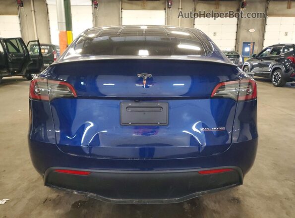 7SAYGDEF7SA342679 2025 TESLA MODEL Blue Rear view