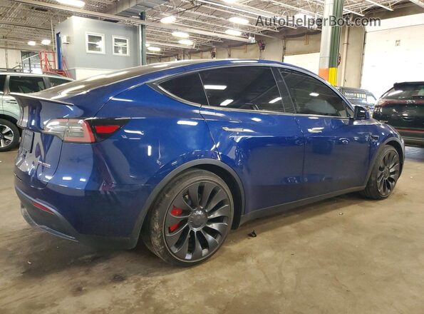 7SAYGDEF7SA342679 2025 TESLA MODEL Blue Rear right