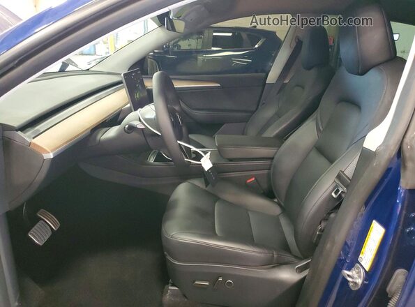 7SAYGDEF7SA342679 2025 TESLA MODEL Blue Front interior view