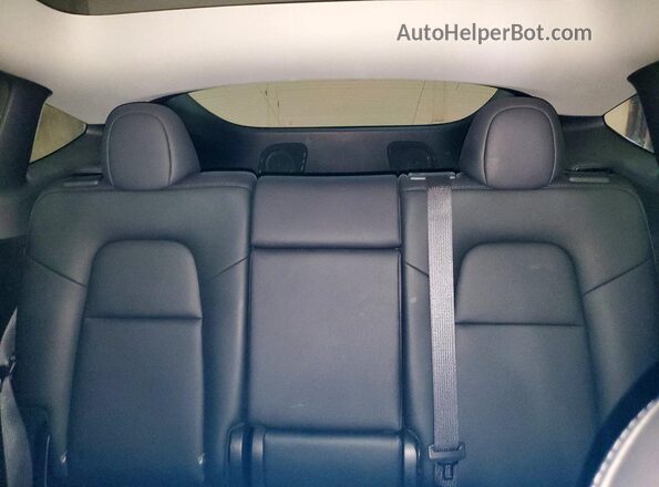 7SAYGDEF7SA342679 2025 TESLA MODEL Blue Rear seats view