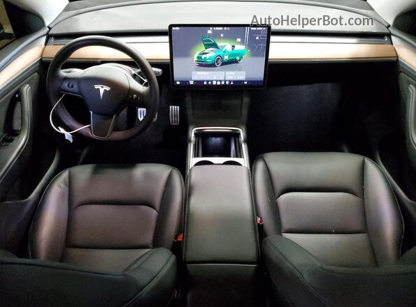7SAYGDEF7SA342679 2025 TESLA MODEL Blue Dashboard view