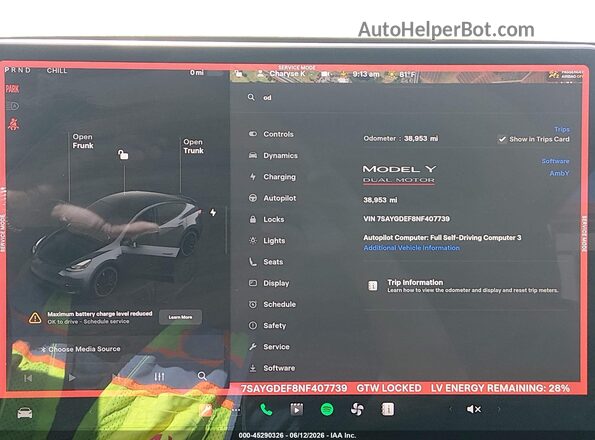 7SAYGDEF8NF407739 2022 TESLA MODEL Y Gray Vista de los asientos traseros