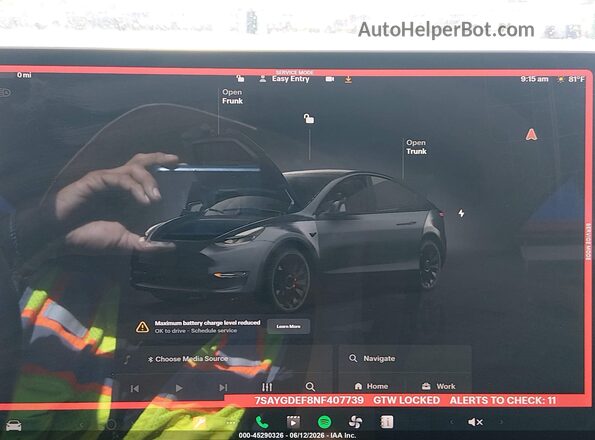 7SAYGDEF8NF407739 2022 TESLA MODEL Y Gray 