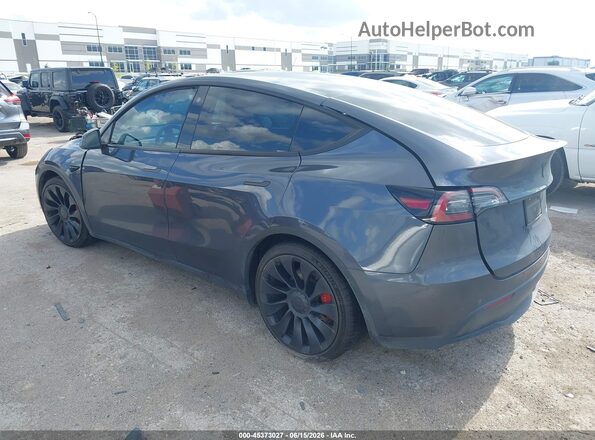 7SAYGDEF8NF494767 2022 TESLA MODEL Y Gray Задня ліва чверть