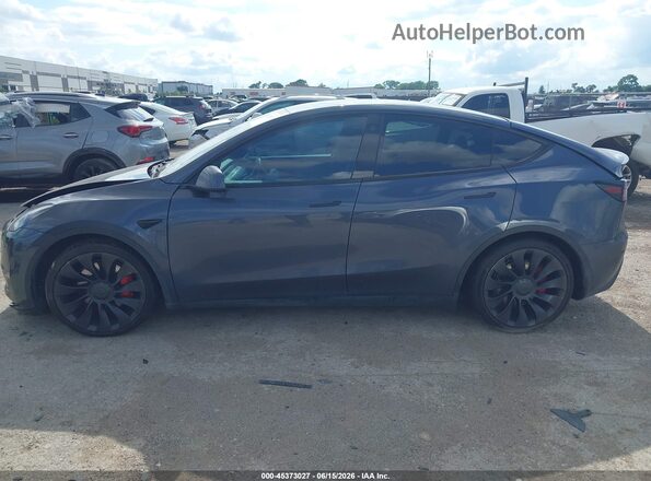 7SAYGDEF8NF494767 2022 TESLA MODEL Y Gray Вид щитка приладів