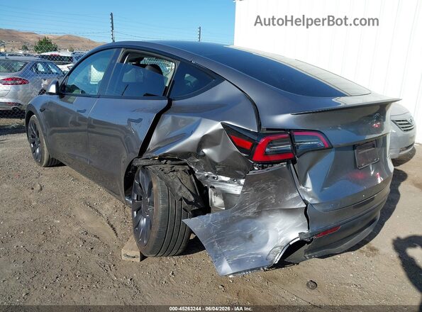 7SAYGDEF8RF195060 2024 TESLA MODEL Y Серый Задняя левая четверть