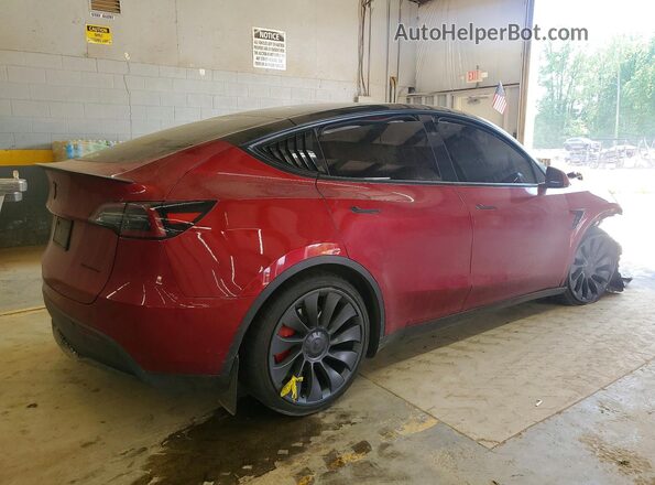 7SAYGDEF8SA362696 2025 TESLA MODEL Burgundy Հետևի աջ