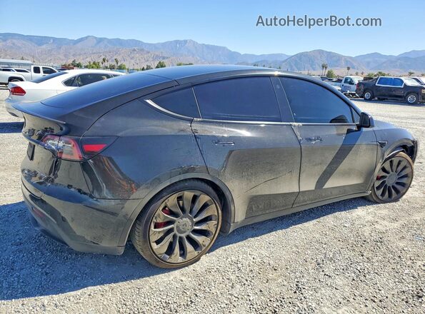 7SAYGDEF9NF336843 2022 TESLA MODEL Black Հետևի աջ