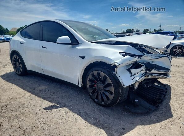 7SAYGDEF9NF361256 2022 TESLA MODEL Белый Передняя правая четверть