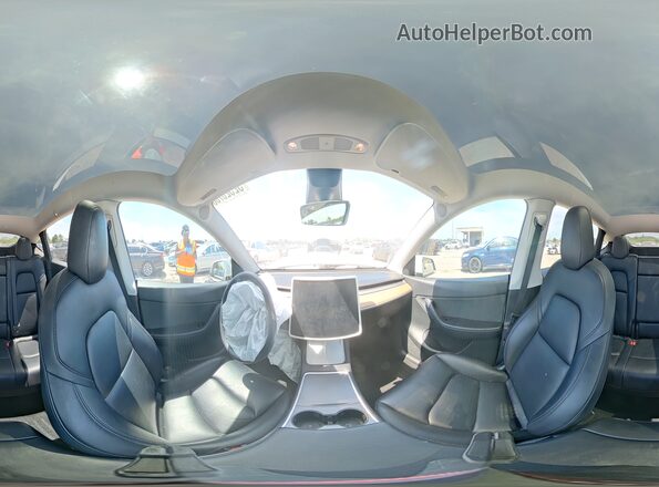 7SAYGDEF9NF361256 2022 TESLA MODEL Белый Панорамный вид салона 360°