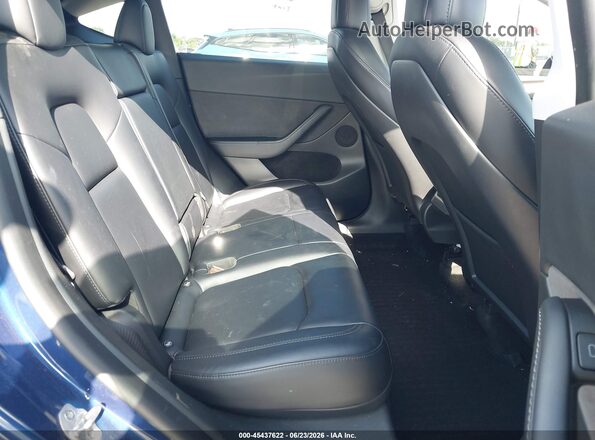 7SAYGDEF9NF565054 2022 TESLA MODEL Y Blue Widok naklejki z numerem VIN