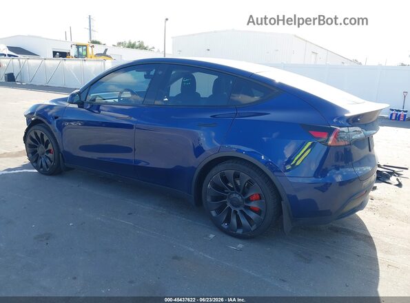 7SAYGDEF9NF565054 2022 TESLA MODEL Y Blue Tył lewy