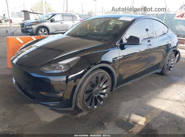 7SAYGDEF9PF925202 2023 TESLA MODEL Y Black Front left