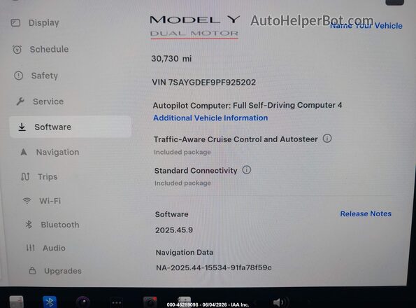 7SAYGDEF9PF925202 2023 TESLA MODEL Y Black 