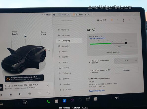 7SAYGDEF9PF925202 2023 TESLA MODEL Y Black 