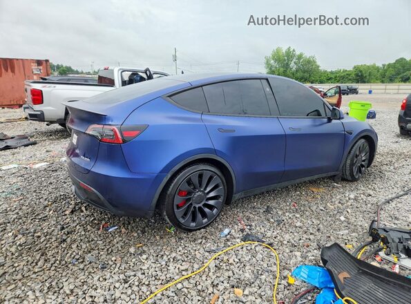 7SAYGDEF9RF048729 2024 TESLA MODEL Синий Задняя правая четверть