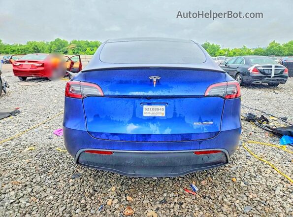 7SAYGDEF9RF048729 2024 TESLA MODEL Синий Вид сзади