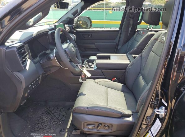 7SVAAABA1TX077653 2026 TOYOTA SEQUOIA Black Սալոնի դիմացի տեսք