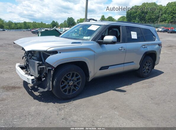 7SVAAABA3RX048289 2024 TOYOTA SEQUOIA Silver Front left