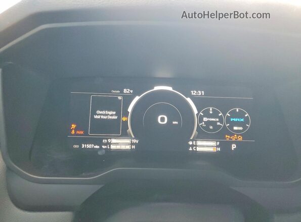 7SVAAABA3SX048427 2025 TOYOTA SEQUOIA Silver Instrument cluster view