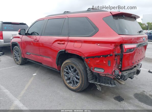 7SVAAABA4PX011734 2023 TOYOTA SEQUOIA Red უკანა მარცხენა