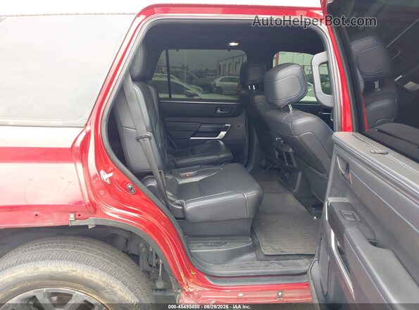 7SVAAABA4PX011734 2023 TOYOTA SEQUOIA Red VIN კოდის სტიკერის ხედი