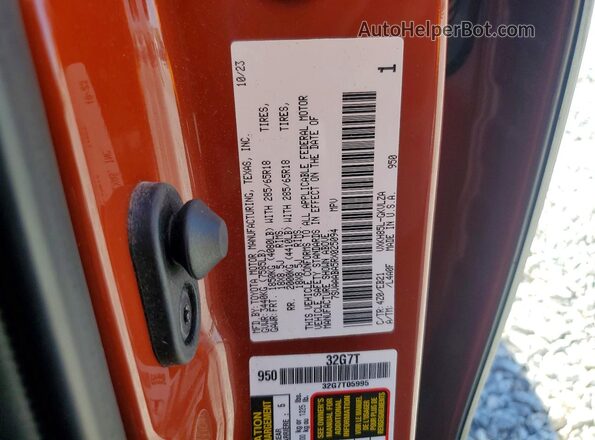 7SVAAABA5RX025094 2024 TOYOTA SEQUOIA Оранжевый Панорамный вид салона 360°