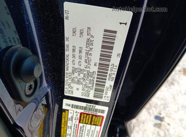 7SVAAABA9PX017335 2023 TOYOTA SEQUOIA Blue VIN sticker view