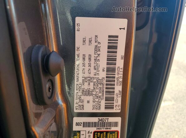 7SVAAABAXSX057738 2025 TOYOTA SEQUOIA Charcoal ძრავის განყოფილების ხედი
