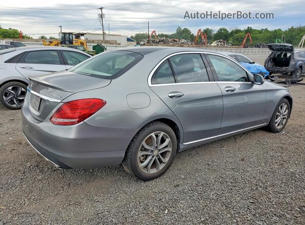 55SWF4KB7GU109502 2016 MERCEDES-BENZ C Серебряный Передняя правая четверть
