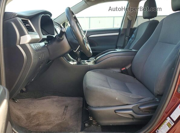 5TDZZRFH9KS296411 2019 TOYOTA HIGHLANDER Red Dashboard view