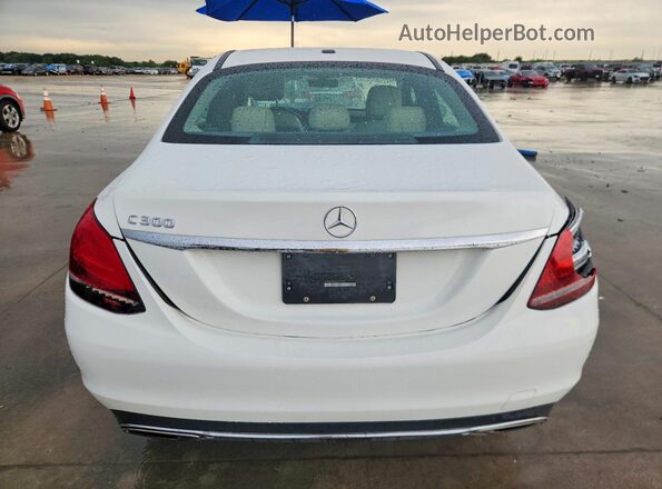 55SWF8DB8KU293989 2019 MERCEDES-BENZ C White წინა სალონის ხედი