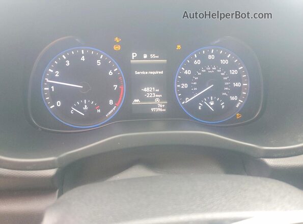 KM8K22AB0NU776073 2022 HYUNDAI KONA Gray Հետևի նստատեղերի տեսք