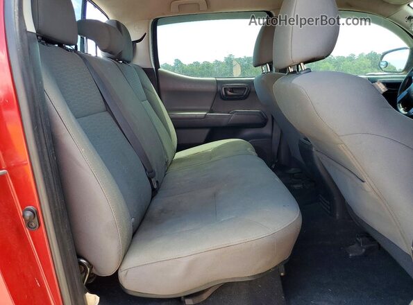 3TMCZ5AN0JM163496 2018 TOYOTA TACOMA Red Սալոնի հետևի տեսք