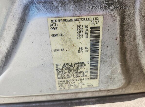 1N4AL3AP3JC128439 2018 NISSAN ALTIMA Silver 