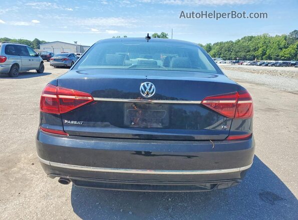 1VWDT7A36HC010551 2017 VOLKSWAGEN PASSAT Черный Вид салона спереди