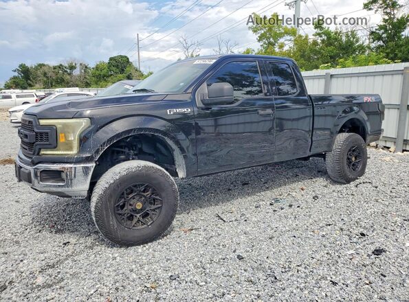 1FTEX1C56JKF68094 2018 FORD F150 Black Trasero izquierdo