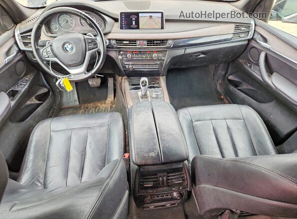 5UXKR2C56J0X09291 2018 BMW X5 Black Widok zestawu wskaźników